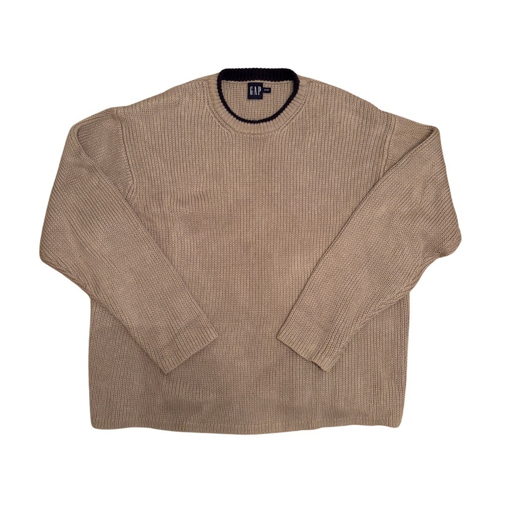 GAP Y2K Beige Ribbed Sweater - Picture 1 of 3